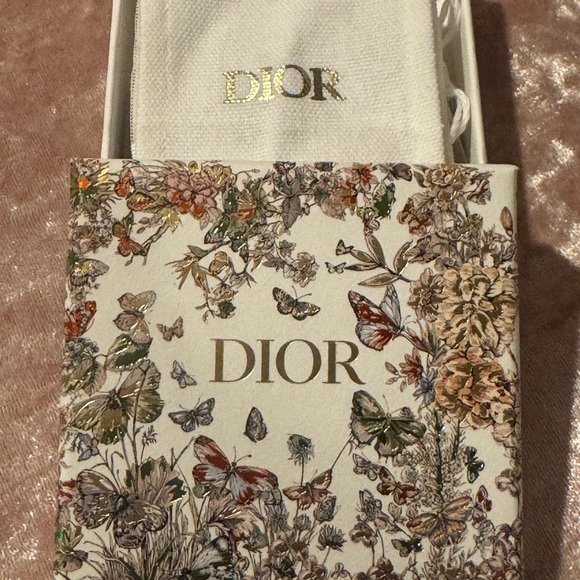 Dior Gold and Crystal Petit Stud Earrings - Picture 4 of 4